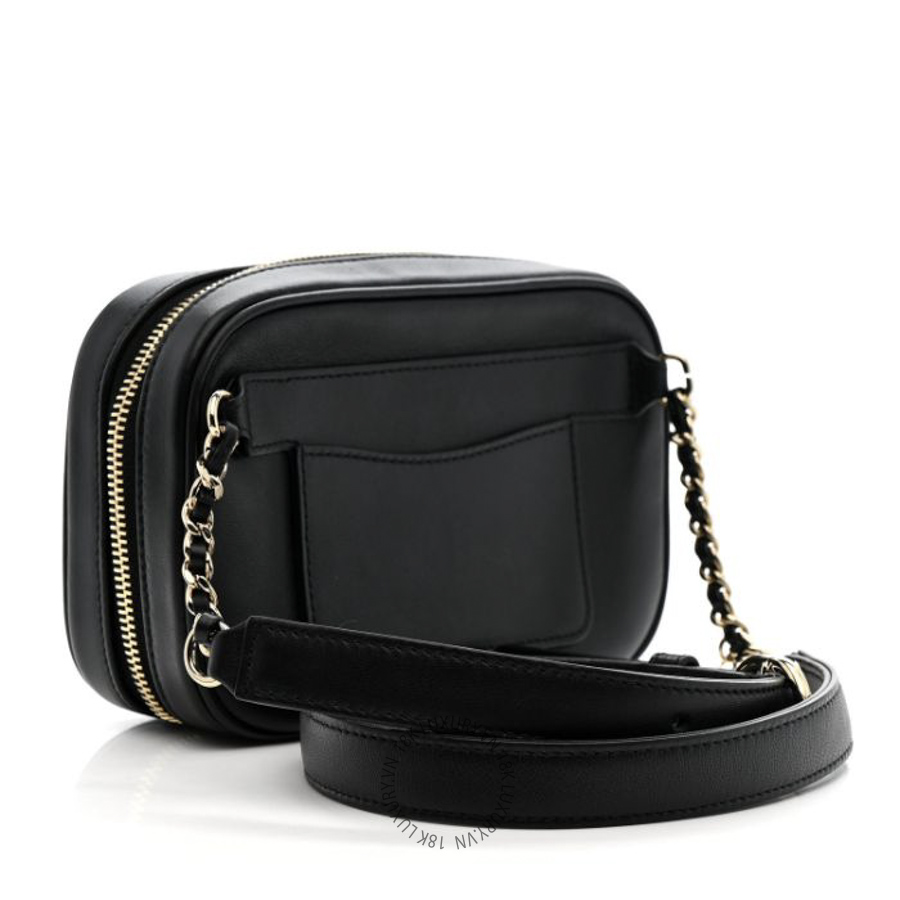Túi Bao Tử Chanel Lambskin CC Mania Camera Case Black CDBC206