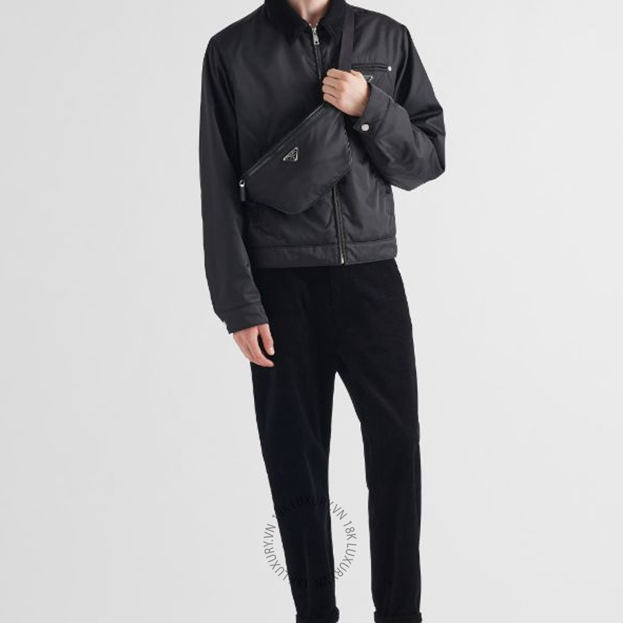 Túi bao tử Prada Re-Nylon and Saffiano leather 2VL033_2DMH_F0002_V_OOM NTPR221