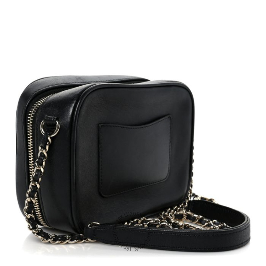 Túi Đeo Chéo Chanel Calfskin CC Mania Camera Case Black CDBC199