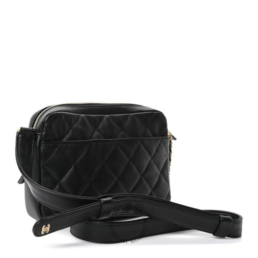 Túi Đeo Chéo Chanel Calfskin Quilted Large Camera Case Black CDBC448