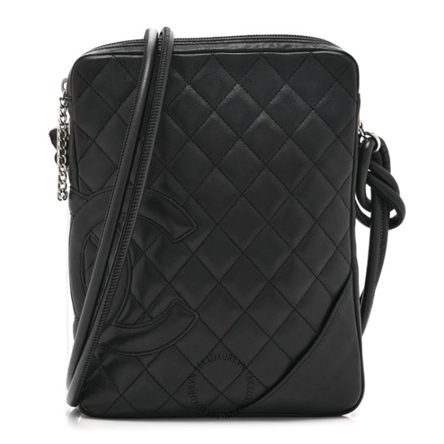 Túi Đeo Chéo Chanel Calfskin Quilted Medium Cambon Messenger Black CDBC810