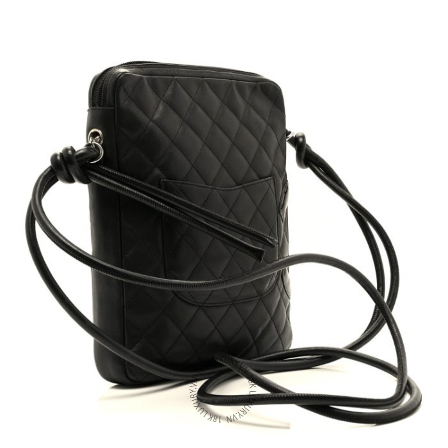 Túi Đeo Chéo Chanel Calfskin Quilted Medium Cambon Messenger Black CDBC819