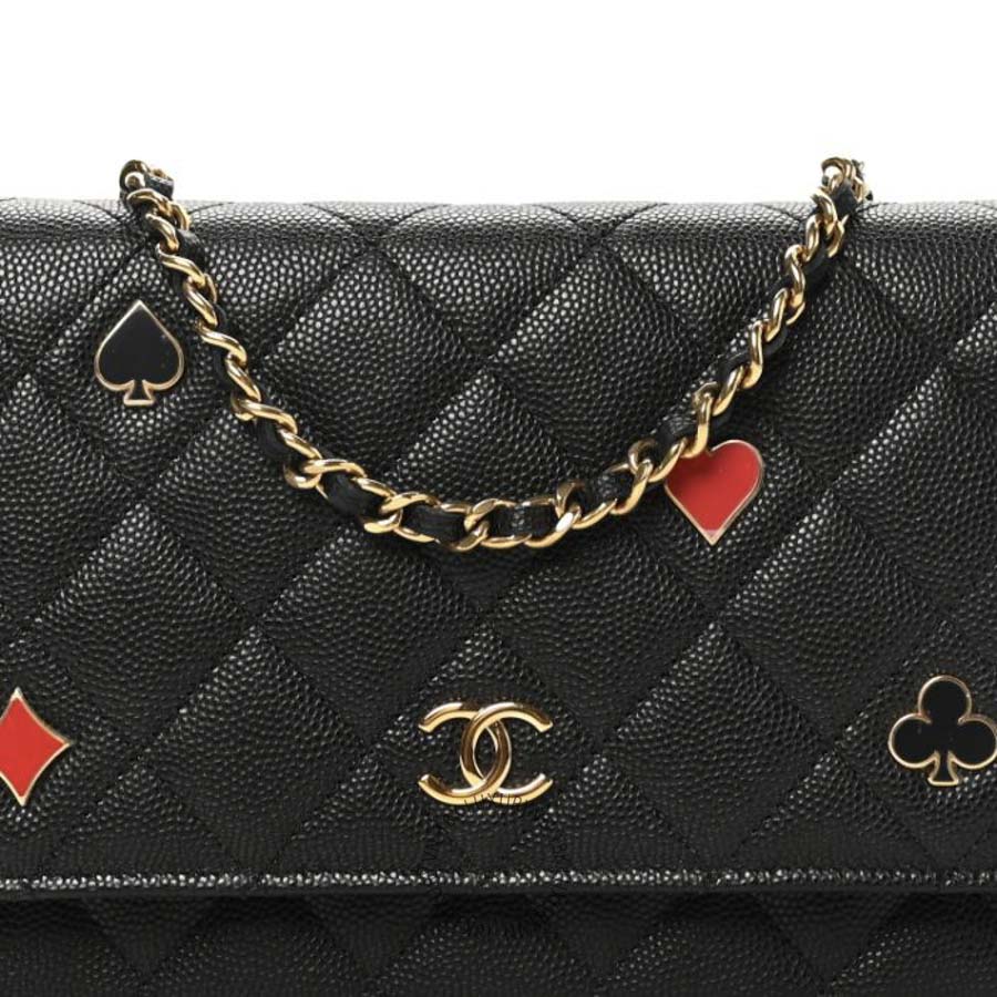 Túi Đeo Chéo Chanel Caviar Quilted Enamel Coco Casino Wallet On Chain WOC Black CDBC1131 18 Túi Đeo Chéo Chanel Caviar Quilted Enamel Coco Casino Wallet On Chain WOC Black CDBC1131