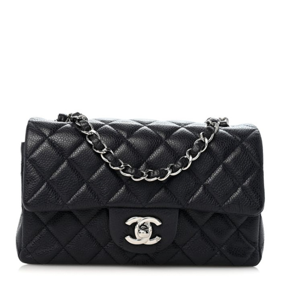 Túi Đeo Chéo Chanel Caviar Quilted Mini Rectangular Flap Navy CDBC589