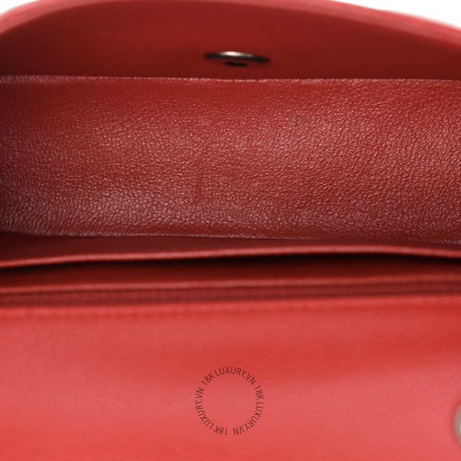 Túi Đeo Chéo Chanel Caviar Quilted Mini Rectangular Flap Red CDBC244 19 Túi Đeo Chéo Chanel Caviar Quilted Mini Rectangular Flap Red CDBC244