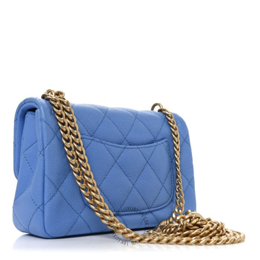 Túi Đeo Chéo Chanel Caviar Quilted Mini Rectangular Sweetheart Flap Black CDBC807