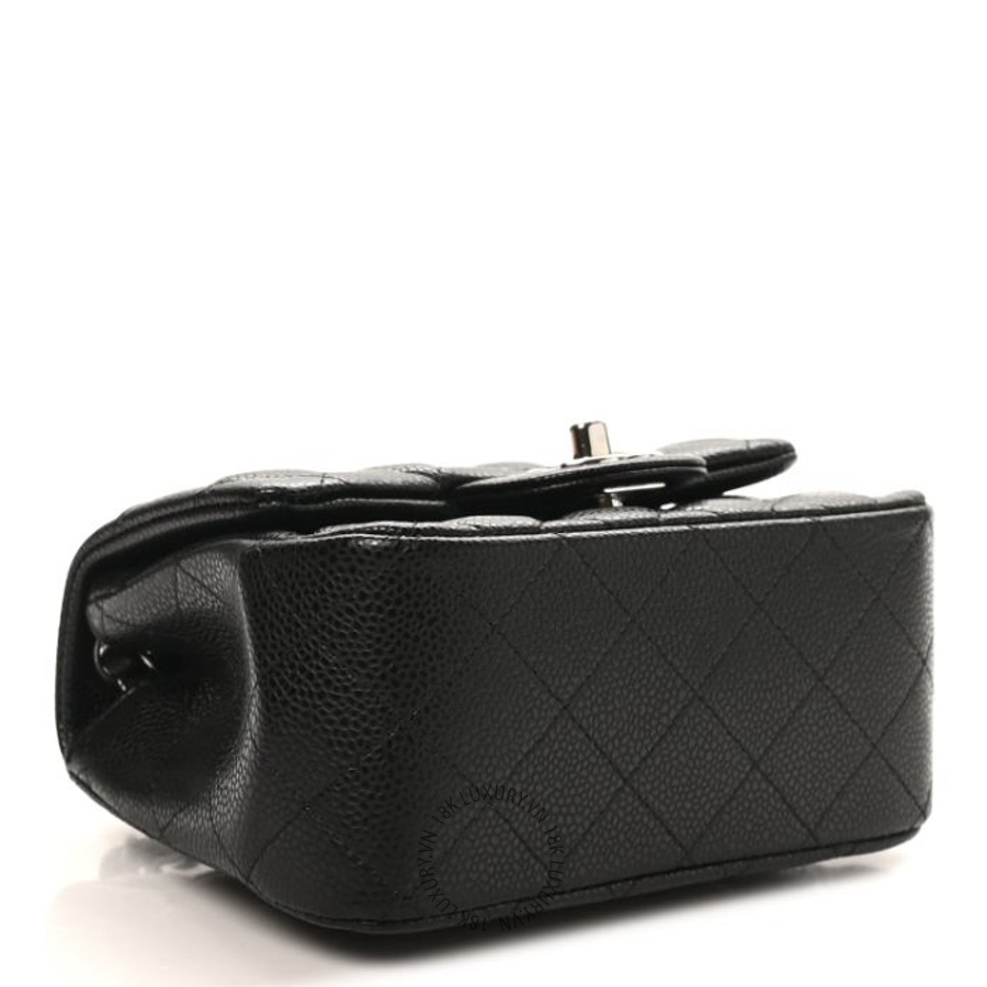 Túi Đeo Chéo Chanel Caviar Quilted Mini Square Flap Black CDBC342 18 Túi Đeo Chéo Chanel Caviar Quilted Mini Square Flap Black CDBC342