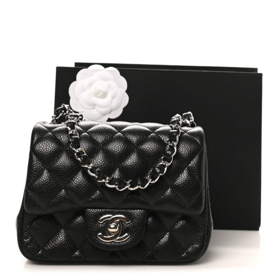 Túi Đeo Chéo Chanel Caviar Quilted Mini Square Flap Black CDBC342 23 Túi Đeo Chéo Chanel Caviar Quilted Mini Square Flap Black CDBC342