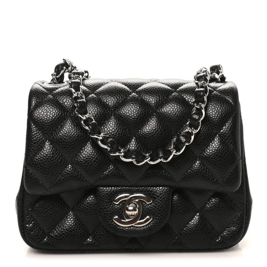 Túi Đeo Chéo Chanel Caviar Quilted Mini Square Flap Black CDBC342