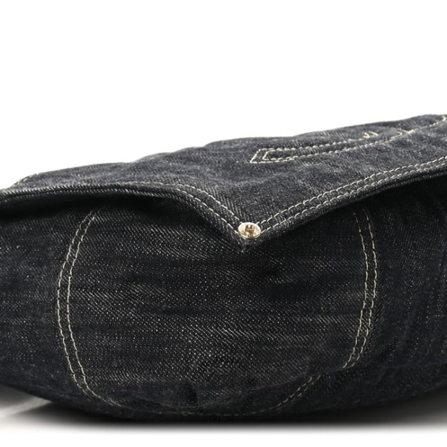 Túi Đeo Chéo Chanel Denim CC Messenger Bag Blue CDBC220 19 Túi Đeo Chéo Chanel Denim CC Messenger Bag Blue CDBC220