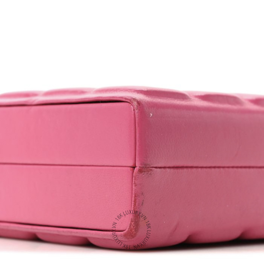 Túi Đeo Chéo Chanel Lambskin Chocolate Bar Lock Clutch Bag Pink CDBC1047 19 Túi Đeo Chéo Chanel Lambskin Chocolate Bar Lock Clutch Bag Pink CDBC1047