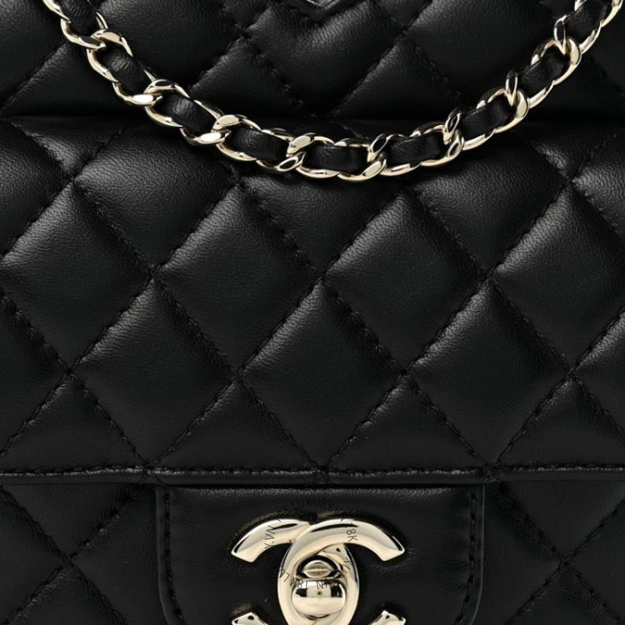 Túi Đeo Chéo Chanel Lambskin Quilted Large CC In Love Heart Bag Black CDBC639 22 Túi Đeo Chéo Chanel Lambskin Quilted Large CC In Love Heart Bag Black CDBC639