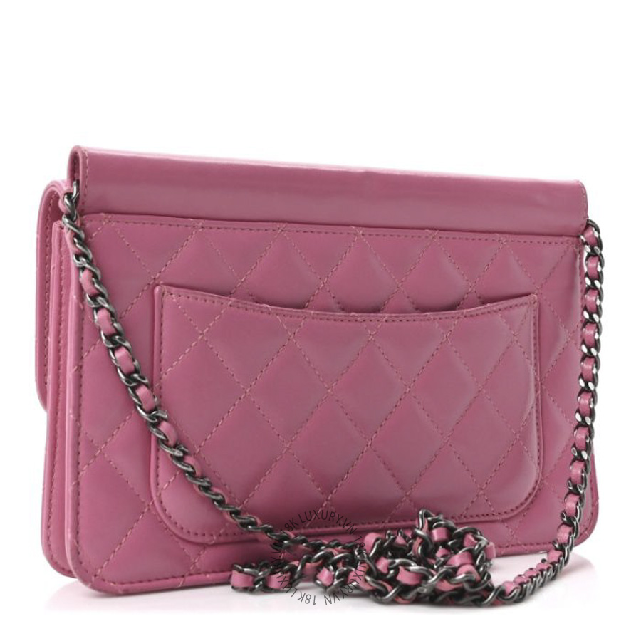 Túi Đeo Chéo Chanel Lambskin Quilted Medium Crossing Times Flap Pink CDBC750
