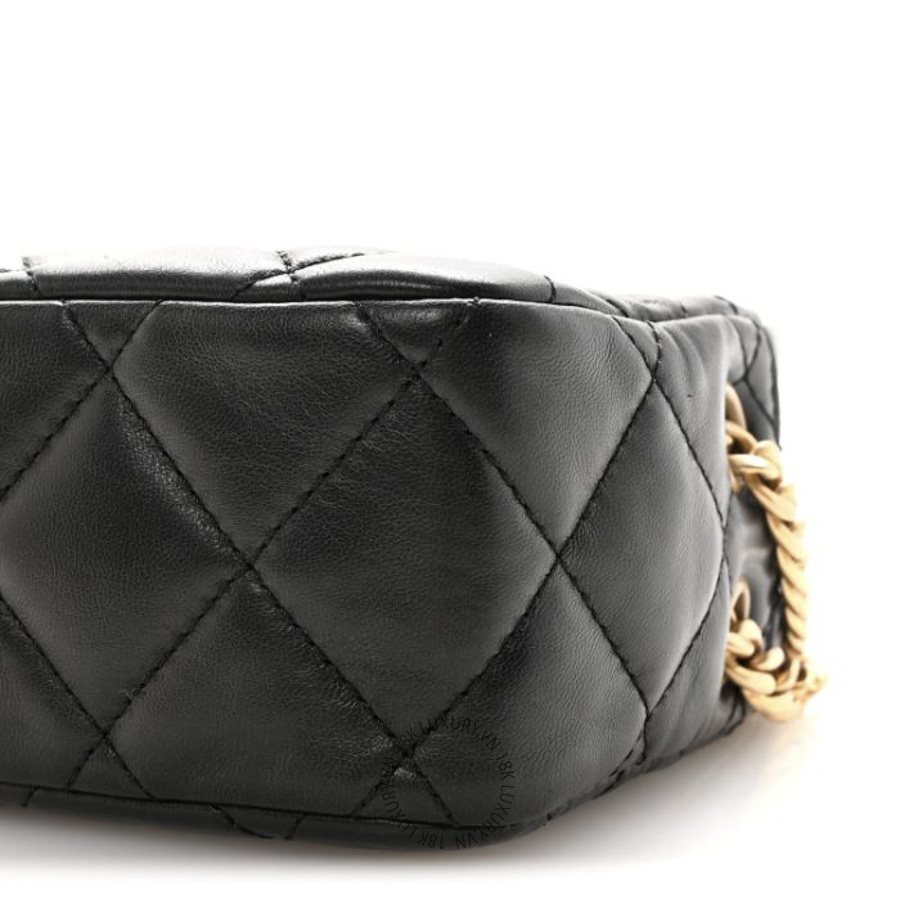 Túi Đeo Chéo Chanel Lambskin Quilted Mini Pillow Crush Camera Case Black CDBC1099 20 Túi Đeo Chéo Chanel Lambskin Quilted Mini Pillow Crush Camera Case Black CDBC1099