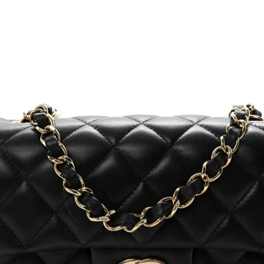 Túi Đeo Chéo Chanel Lambskin Quilted Mini Rectangular Flap Black CDBC044 20 Túi Đeo Chéo Chanel Lambskin Quilted Mini Rectangular Flap Black CDBC044