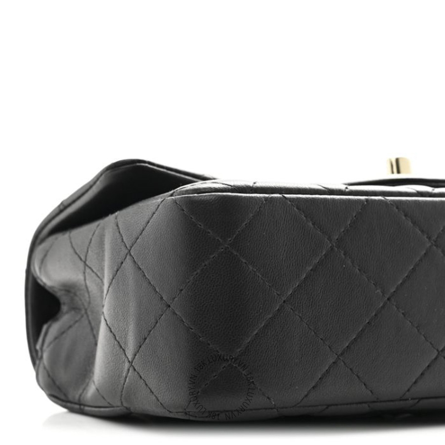 Túi Đeo Chéo Chanel Lambskin Quilted Mini Rectangular Flap Black CDBC049 21 Túi Đeo Chéo Chanel Lambskin Quilted Mini Rectangular Flap Black CDBC049