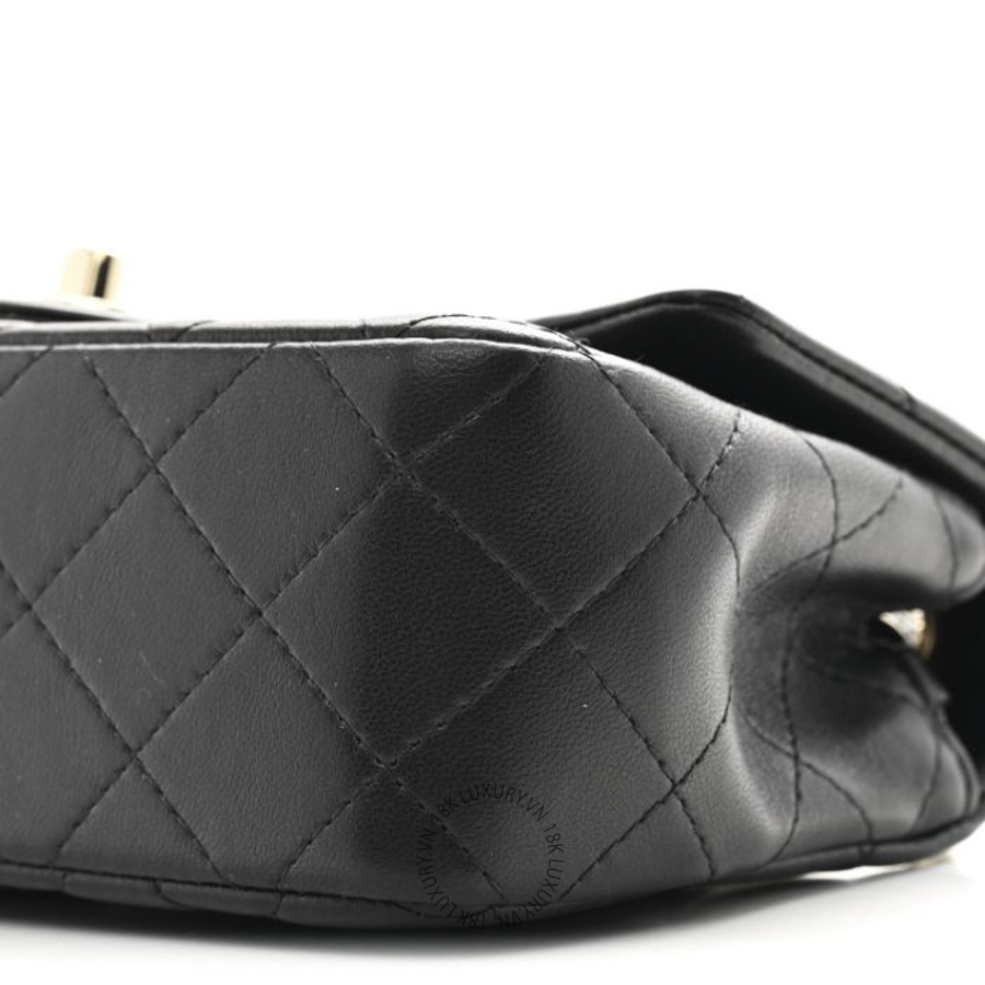 Túi Đeo Chéo Chanel Lambskin Quilted Mini Rectangular Flap Black CDBC049 22 Túi Đeo Chéo Chanel Lambskin Quilted Mini Rectangular Flap Black CDBC049
