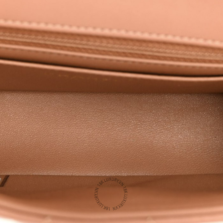 Túi Đeo Chéo Chanel Lambskin Quilted Mini Rectangular Flap Brown CDBC191 17 Túi Đeo Chéo Chanel Lambskin Quilted Mini Rectangular Flap Brown CDBC191