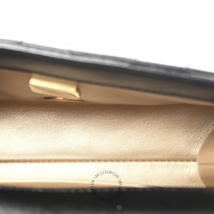 Túi Đeo Chéo Chanel Shiny Lambskin Quilted Enamel CC Mini Flap Black CDBC279 21 Túi Đeo Chéo Chanel Shiny Lambskin Quilted Enamel CC Mini Flap Black CDBC279