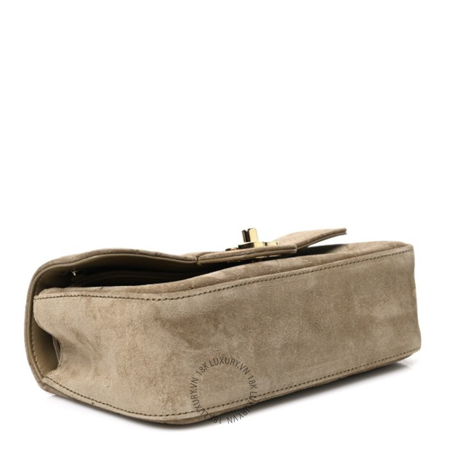 Túi Đeo Chéo Chanel Suede Calfskin Mini Souplissimo Flap Dark Beige CDBC791 18 Túi Đeo Chéo Chanel Suede Calfskin Mini Souplissimo Flap Dark Beige CDBC791