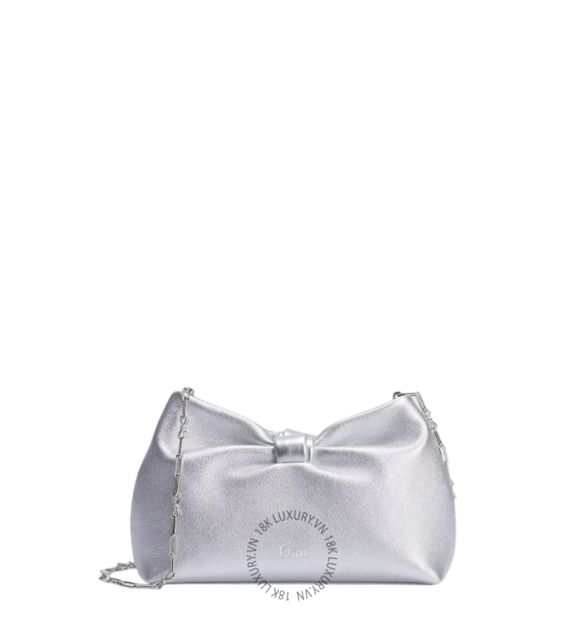 Túi Đeo Chéo Dior Or Small Dior Bow Bag Silver M0715PUJW_M090 AMXM106