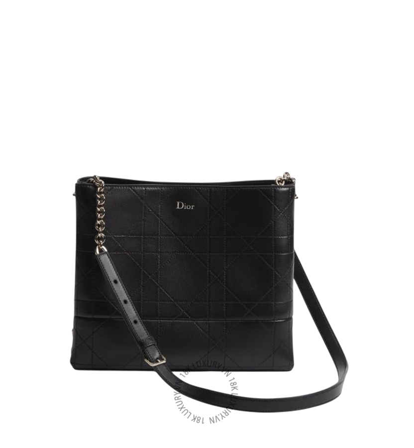 Túi Đeo Chéo Dior Trianon Bag with Chain Đen M0719OSQM_M900 AMXM193