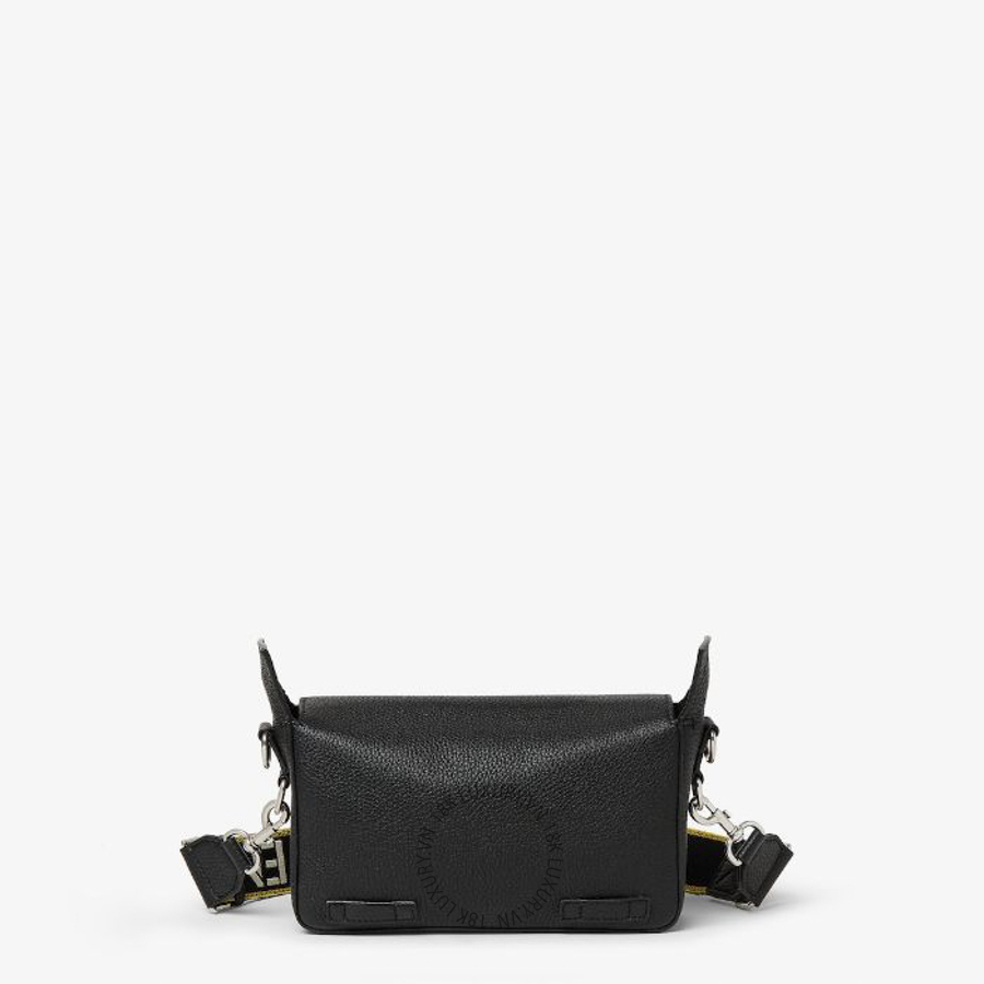 Túi Đeo Chéo Fendi Flow Small Black Cuoio Romano leather bag 7VA697B12GF0QA1 FND214 12 Túi Đeo Chéo Fendi Flow Small Black Cuoio Romano leather bag 7VA697B12GF0QA1 FND214