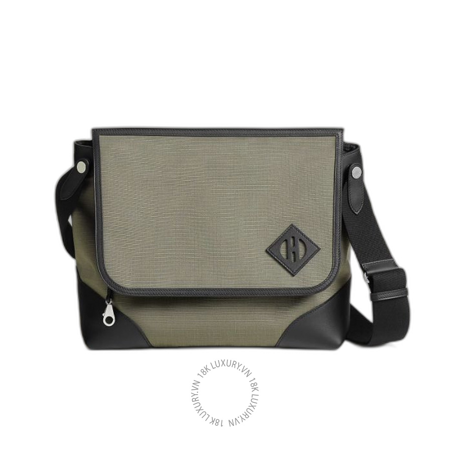 Túi Đeo Chéo Hermes Allback messenger bag Kaki / Noir H084117CJAA MHM051
