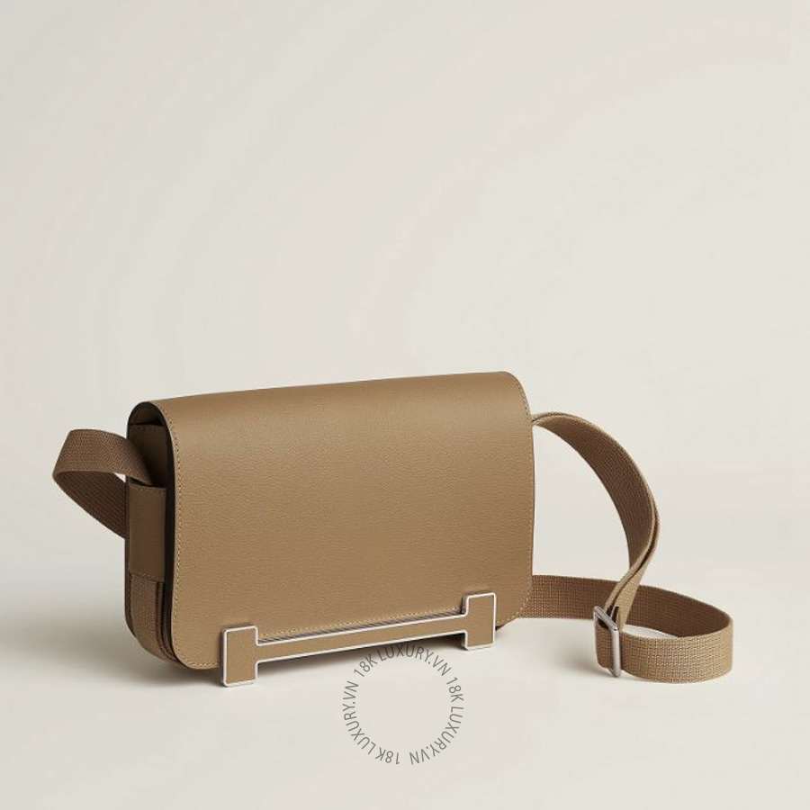 Túi Đeo Chéo Hermes Geta slim bag Poussière / Poussière H086918CKAD MHM044