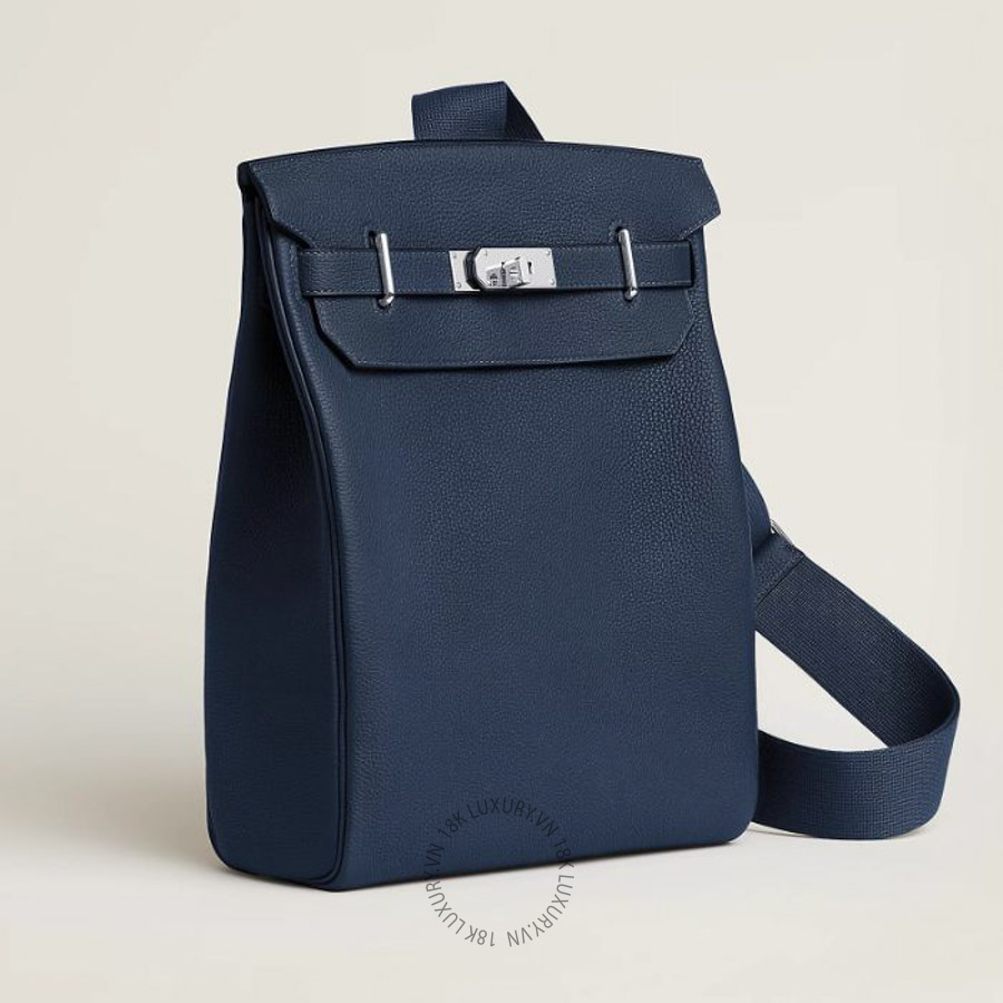 Túi Đeo Chéo Hermes Hac a Dos GM backpack Bleu Abysse H083591CK7K MHM100