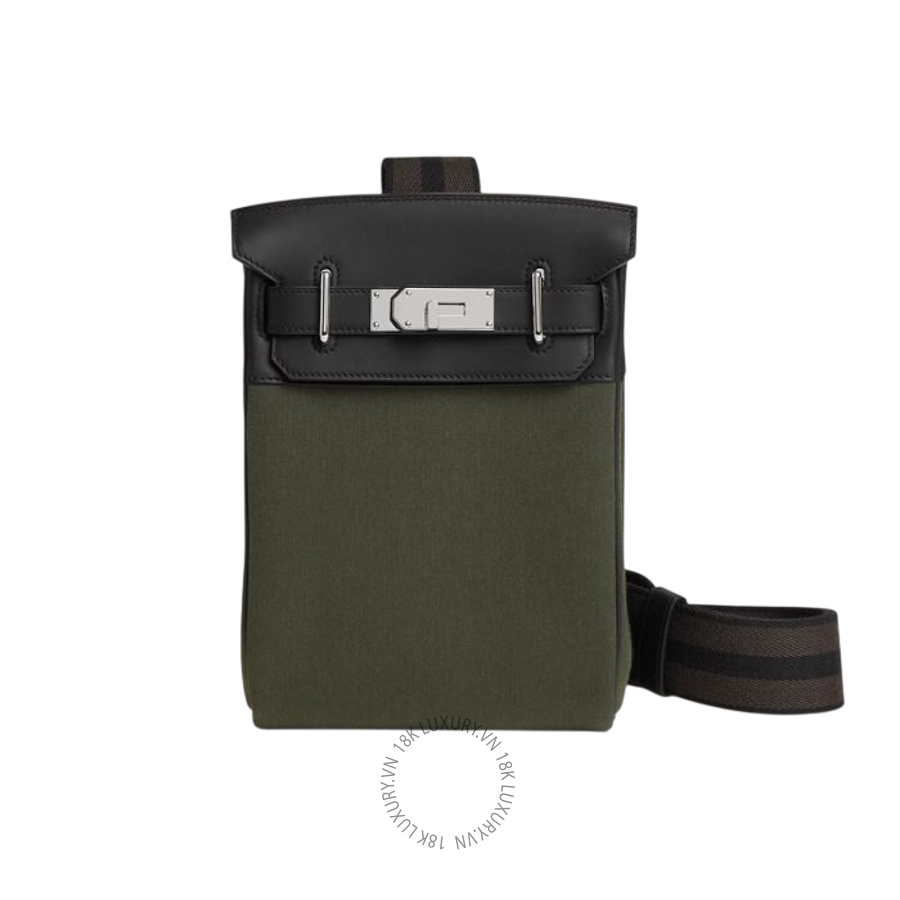 Túi Đeo Chéo Hermes Hac a Dos PM backpack Tourbe / Noir / Ébène / Noir H085316CKAE MHM090