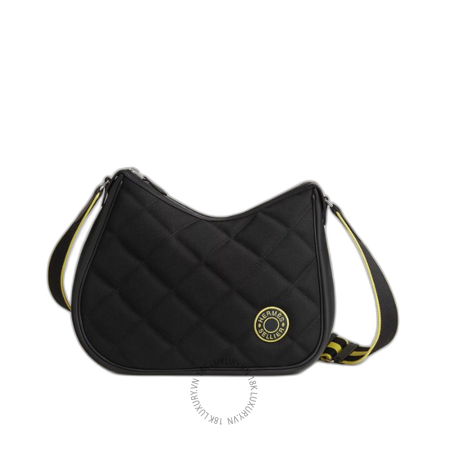 Túi Đeo Chéo Hermes Horseback bag Noir / Noir / Noir / New Lime H085410CKAA MHM034