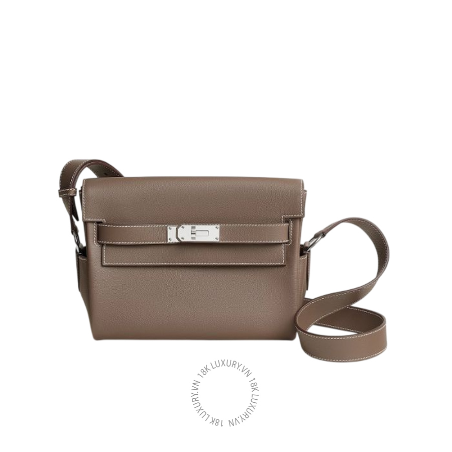 Túi Đeo Chéo Hermes Kelly Messenger bag Étoupe H084946CK18 MHM108