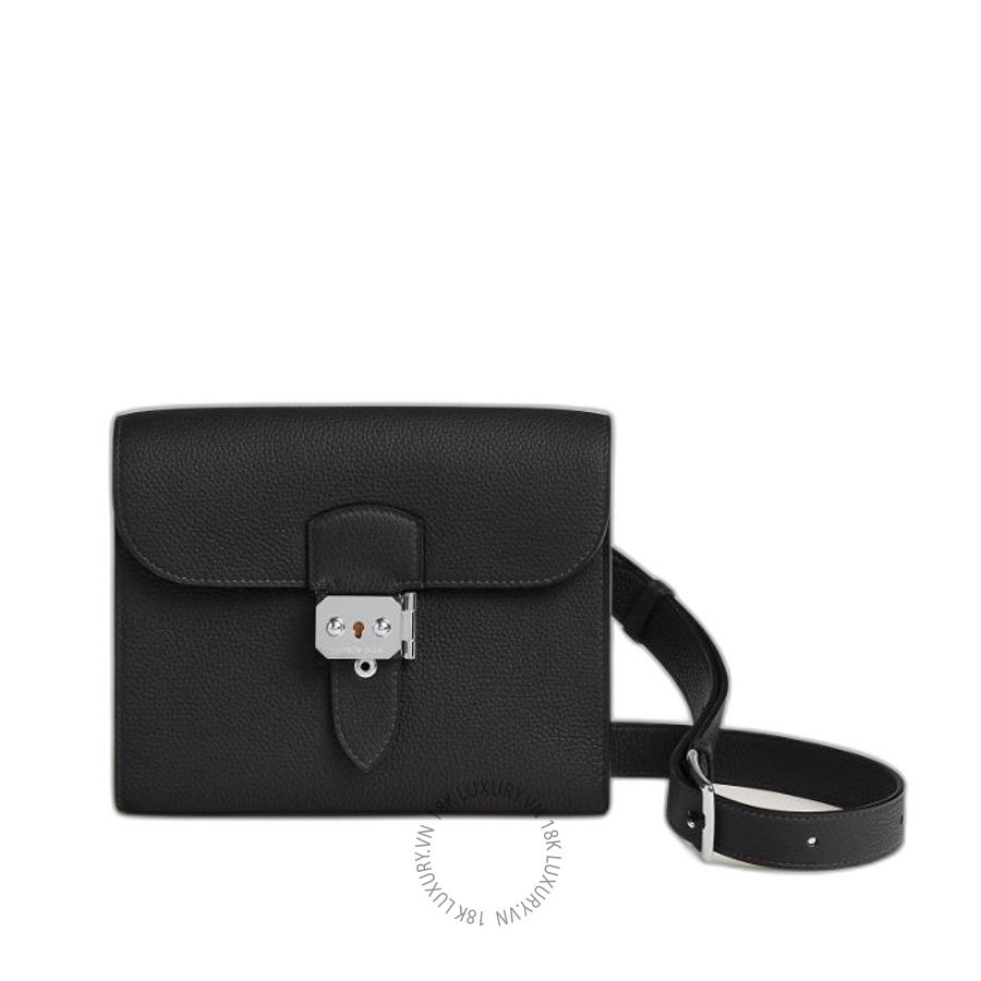 Túi Đeo Chéo Hermes Sac a depeches 21 bag Noir H084109CK89 MHM061
