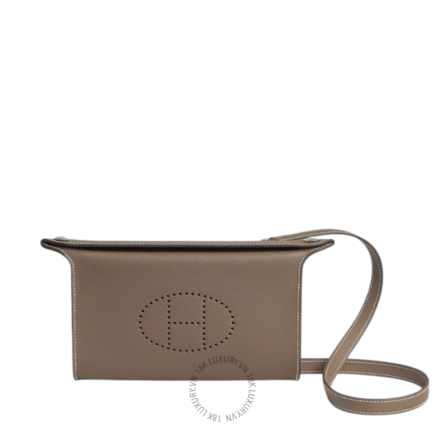 Túi Đeo Chéo Hermes Videpoches bag Étoupe H086279CK18 MHM014