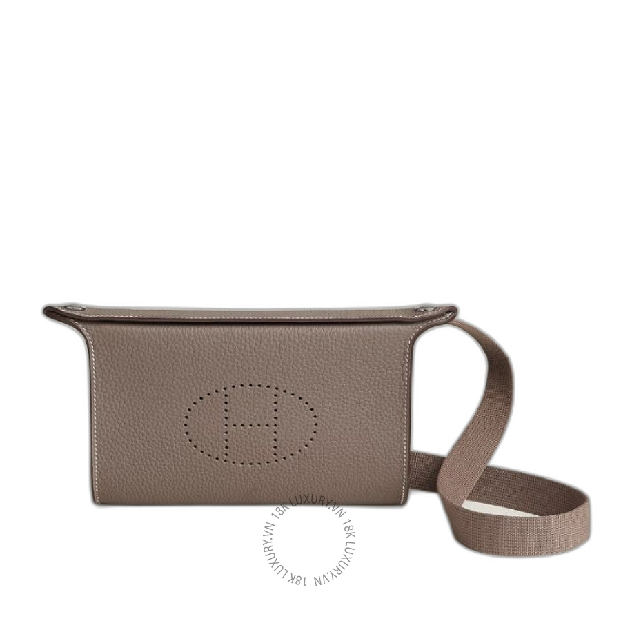 Túi Đeo Chéo Hermes Videpoches bag Étoupe H087987CK18 MHM010