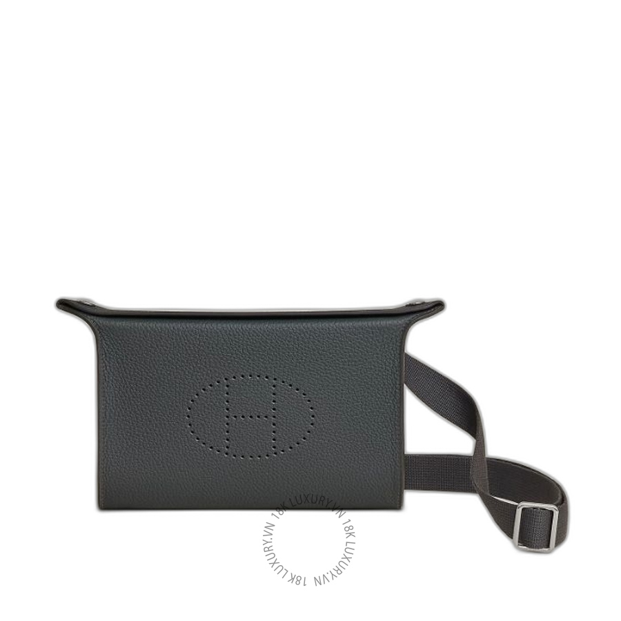 Túi Đeo Chéo Hermes Videpoches bag Gris Misty H087987CKH0 MHM012
