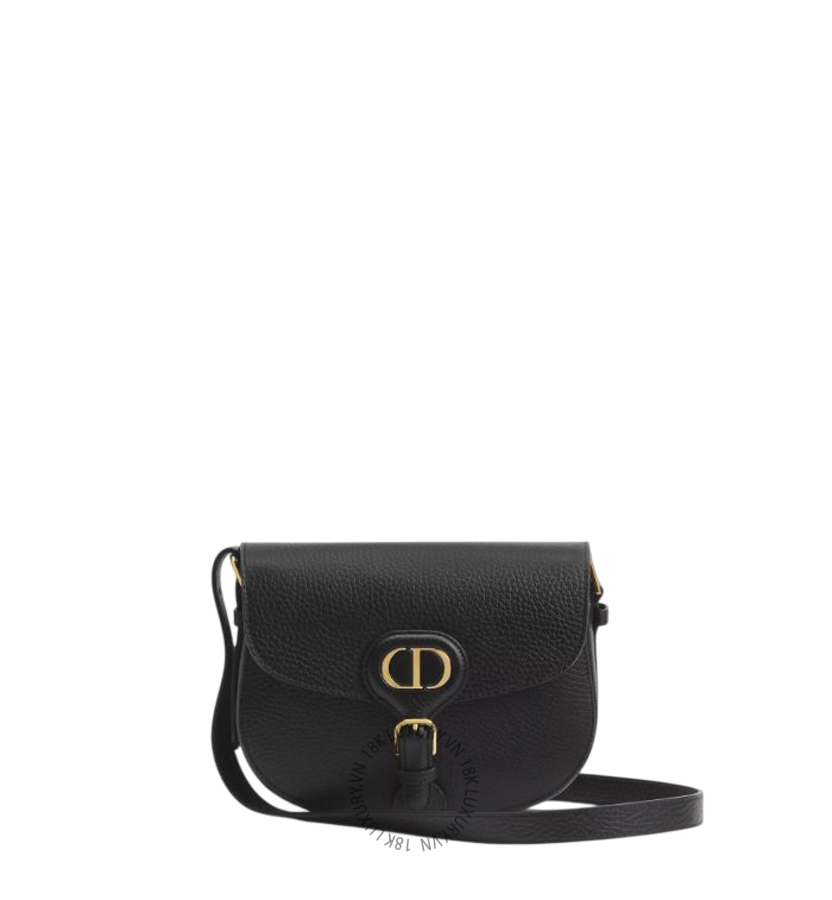 Túi Đeo Chéo Medium Dior Bobby Black Grained Calfskin Bag M9337USKU_M900 AMXM254