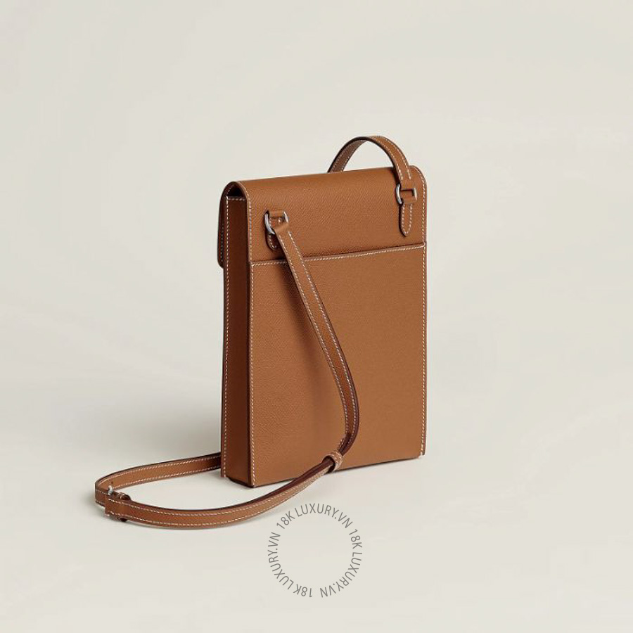 Túi Đeo Chéo Mini Hermes Vertical To Go pouch Gold H088129CK37 MHM317 11 Túi Đeo Chéo Mini Hermes Vertical To Go pouch Gold H088129CK37 MHM317