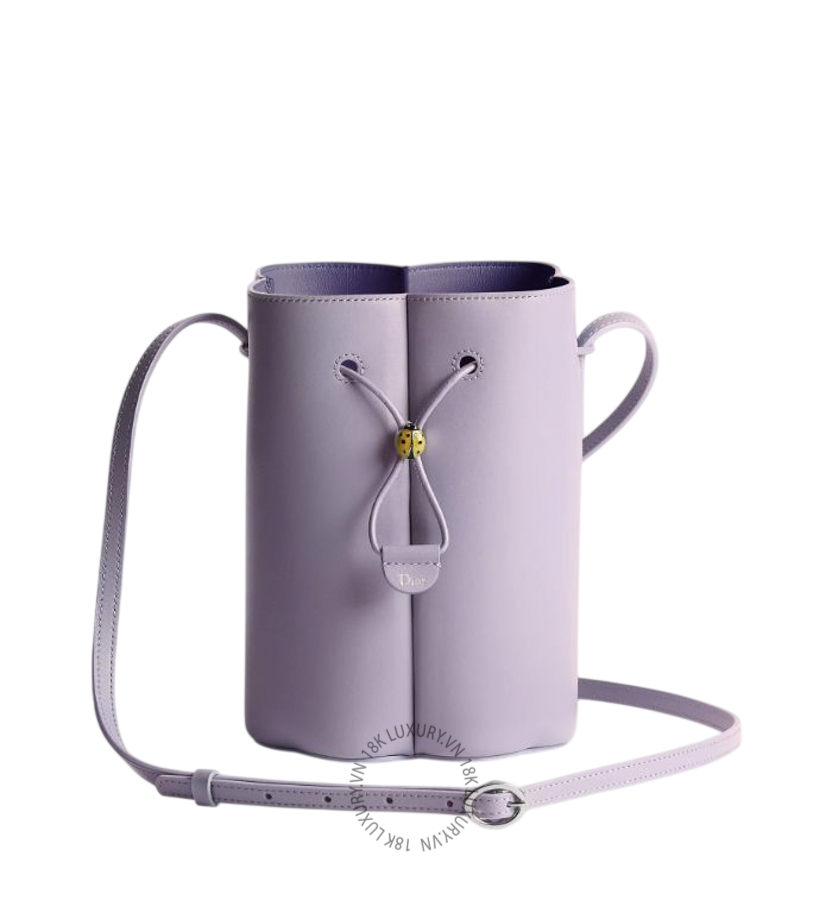 Túi Đeo Chéo Petit Trèfle Mini Bucket Bag Lilas Smooth Lambskin S2900PNWR_M915 RMTM092