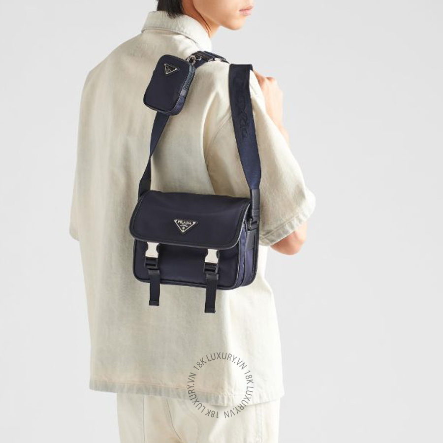 Túi đeo chéo Prada Re-Nylon and Saffiano leather shoulder 2VD034_2DMH_F0008_V_XOP NTPR245