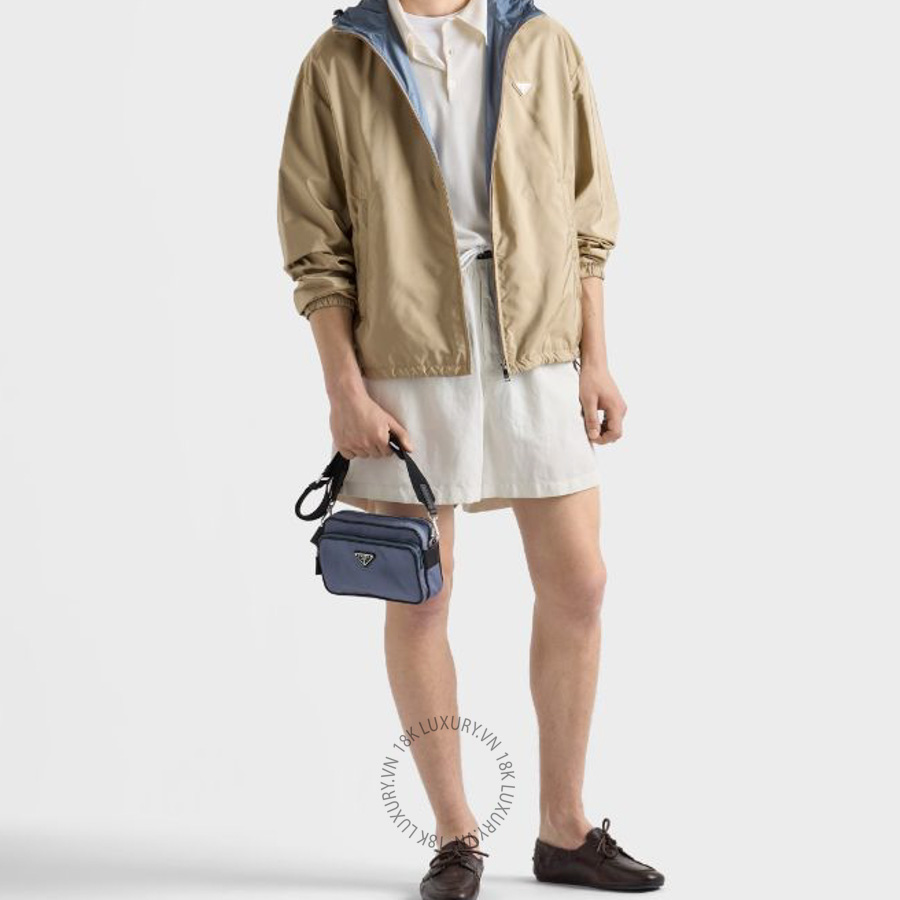 Túi đeo chéo Prada Re-Nylon and Saffiano leather shoulder 2VH170_2DMH_F0D57_V_XOO NTPR235