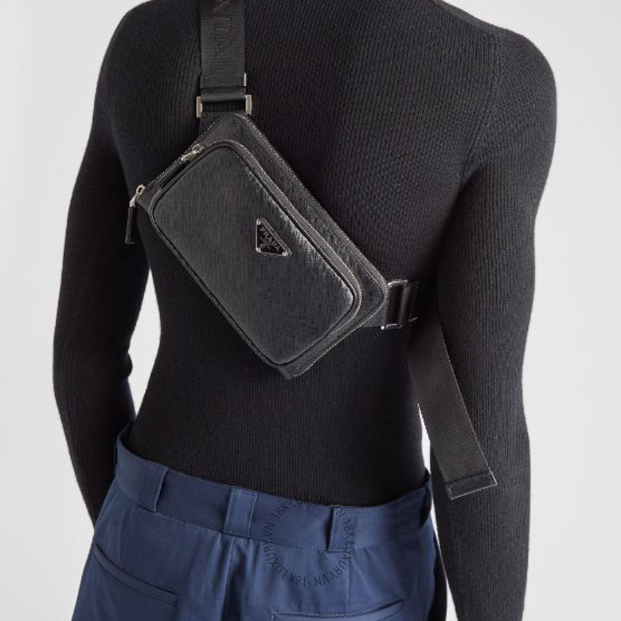 Túi đeo chéo Prada Saffiano leather belt 2VH156_9Z2_F0002_V_OOO NTPR238
