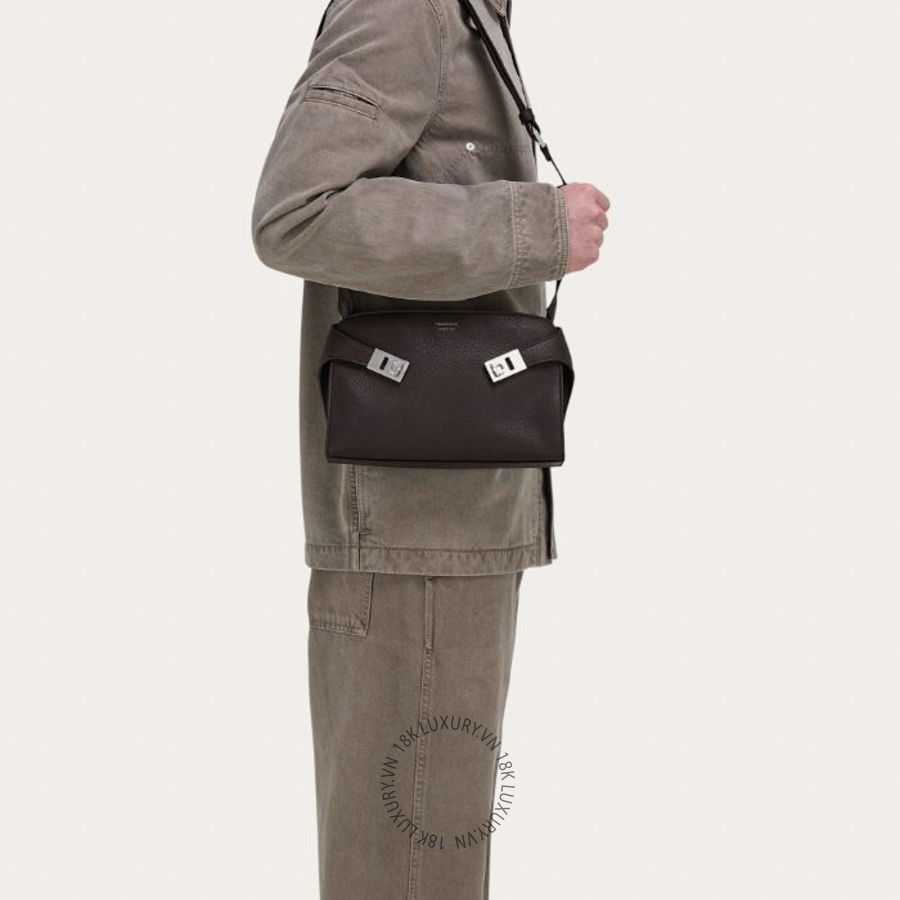 Túi đeo chéo Salvatore Ferragamo hug messenger bag testa di moro 241790784719 PUCH064