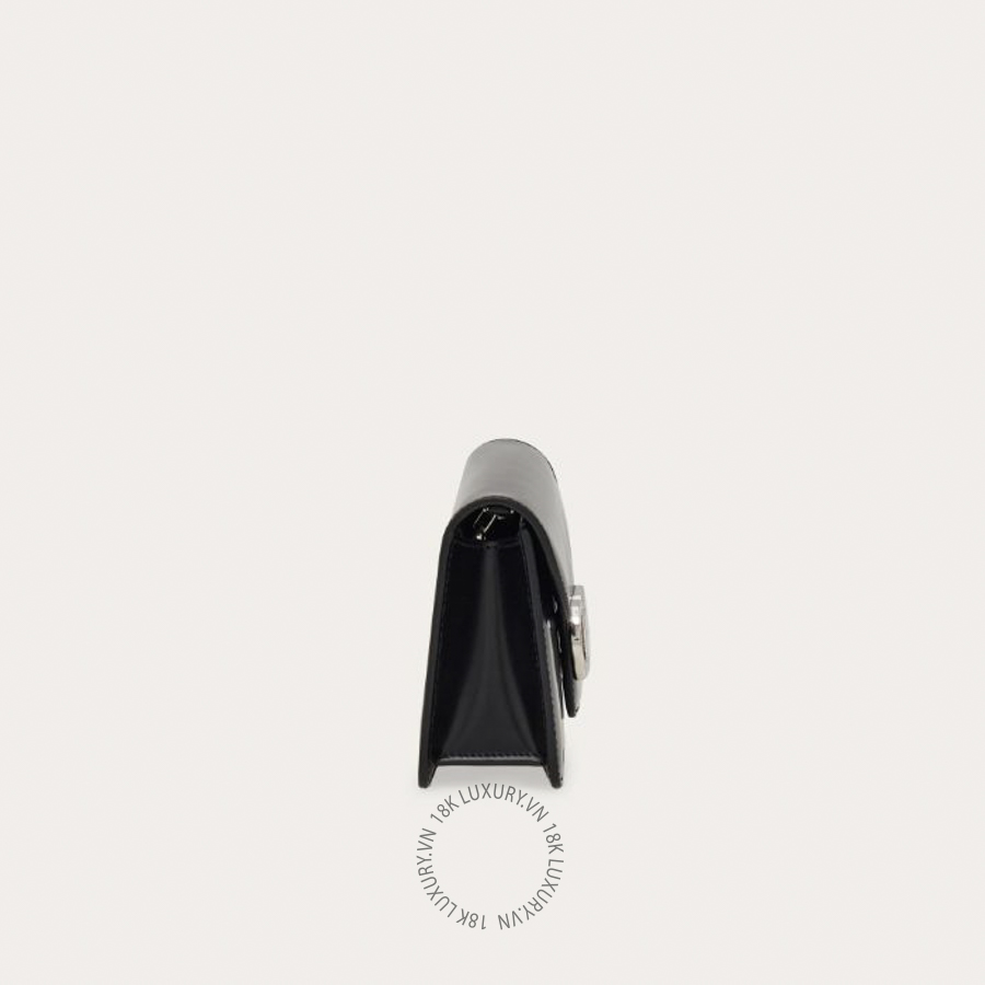 Túi Đeo Chéo Salvatore Ferragamo Mini bag Double Gancini chain black 221049790081 MTRK047
