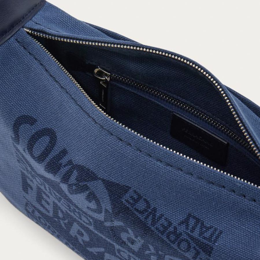 Túi đeo chéo Salvatore Ferragamo shoulder bag with logo navy blue/black 241910793622 PUCH054 18 Túi đeo chéo Salvatore Ferragamo shoulder bag with logo navy blue/black 241910793622 PUCH054