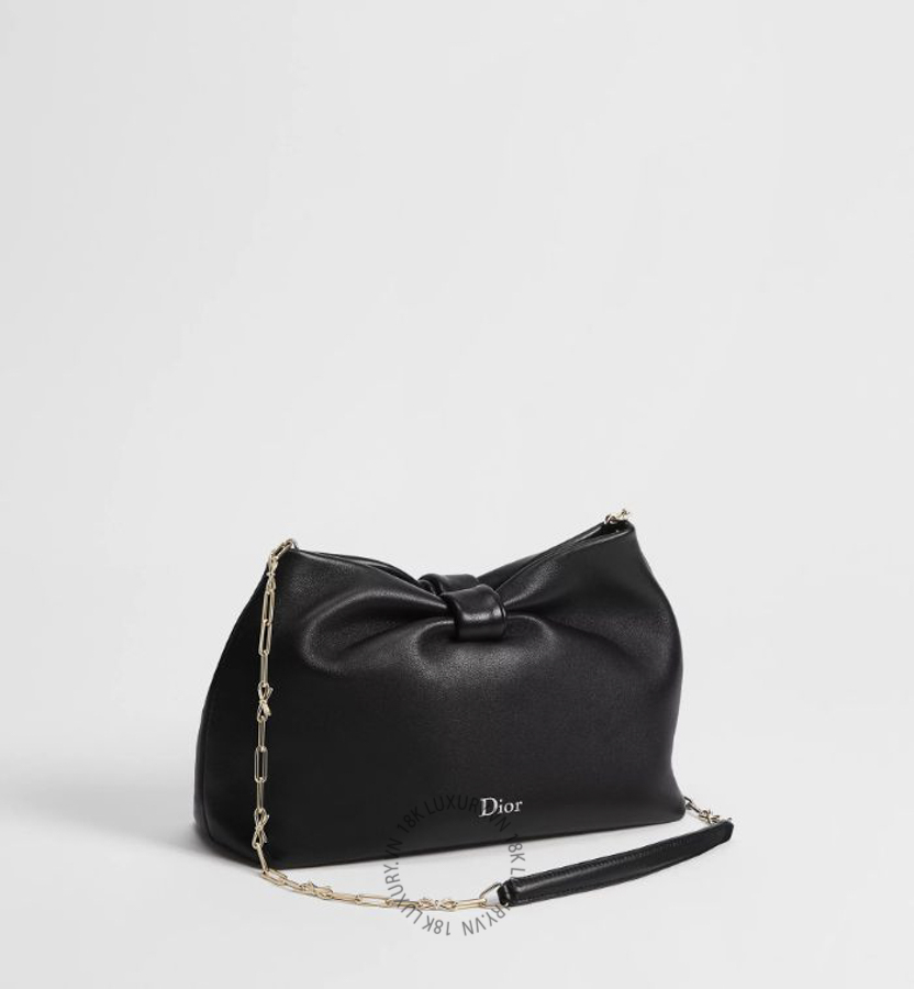 Túi Đeo Chéo Small Dior Bow Bag Màu Đen M0715OUQO_M900 AMXM099 17 Túi Đeo Chéo Small Dior Bow Bag Màu Đen M0715OUQO_M900 AMXM099
