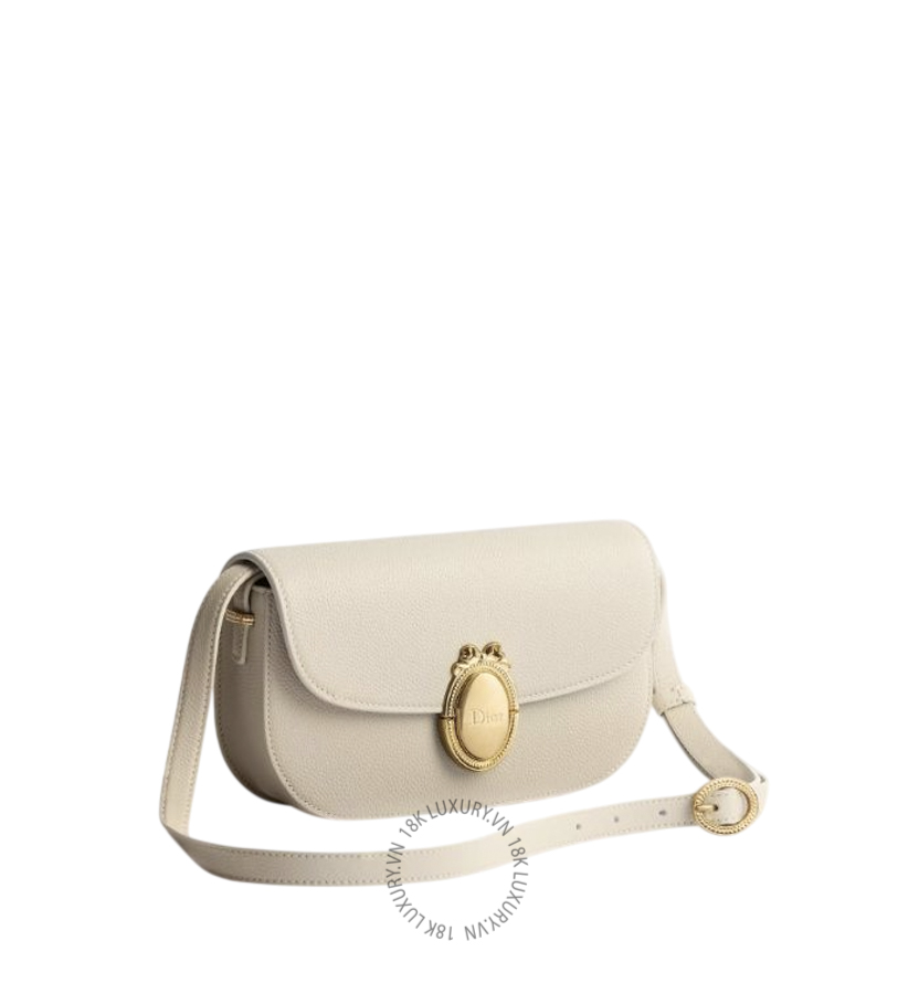 Túi Đeo Chéo Small Dior Médaillon Flap Bag Beige M3919QDWP_M73U AMXM041