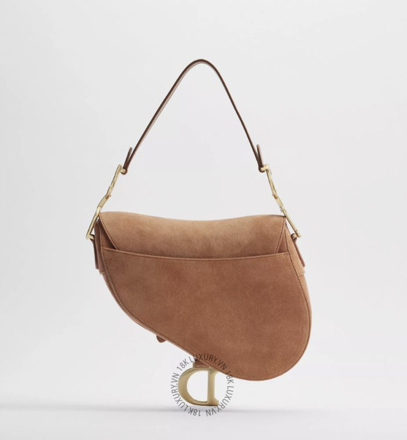 Túi Dior Saddle Bag with Strap Marron Bobby Suede Goatskin M0455CSXI_M68M AMXM031