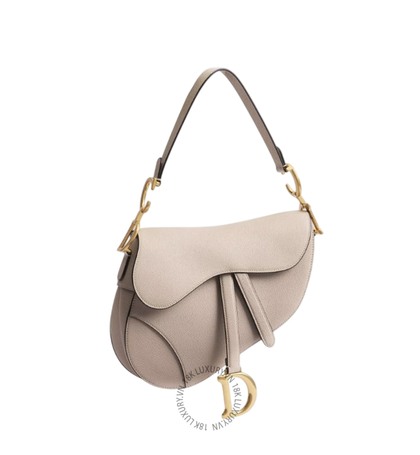 Túi Dior Saddle Bag with Strap Powder Beige Grained Calfskin M0455CBAA_M51U AMXM240